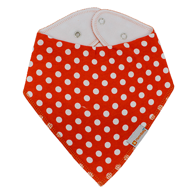 Mom and Baby Hub - Orange and White Polka Dots