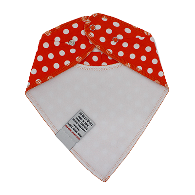 Mom and Baby Hub - Orange and White Polka Dots