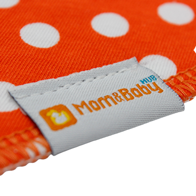 Mom and Baby Hub - Orange and White Polka Dots